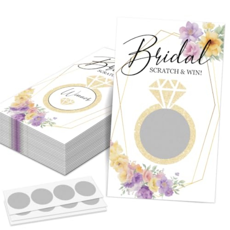 Party Games Bridal Shower - Gioco Gratta e Vinci per Addio