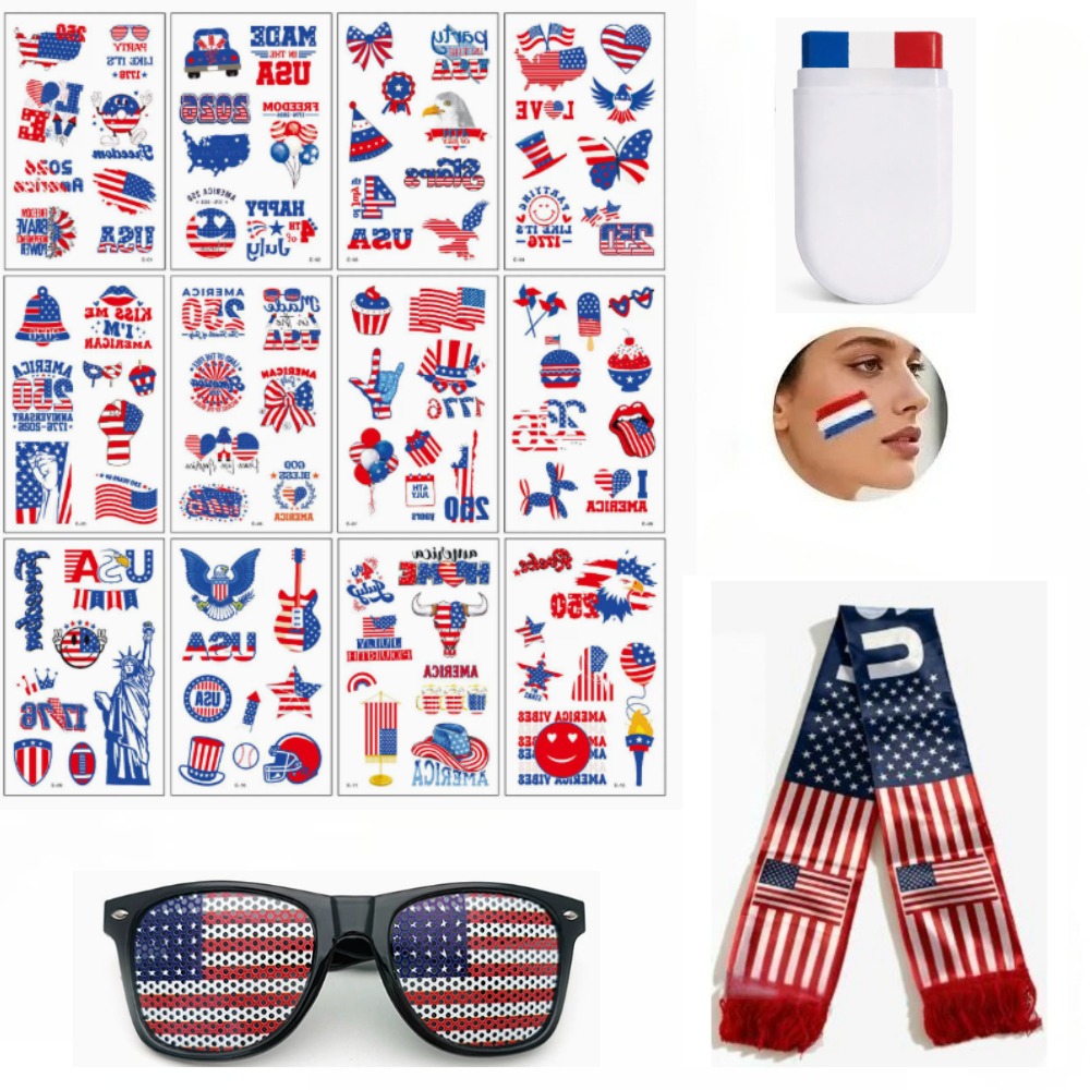 Party Games Usa - Kit Tifoso Patriottico USA 2026 per