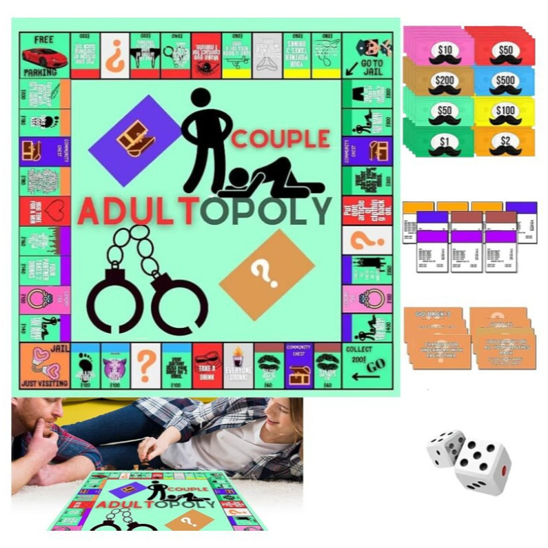 Party Games Usa - Gioco da Tavolo per Coppie Monopoly,