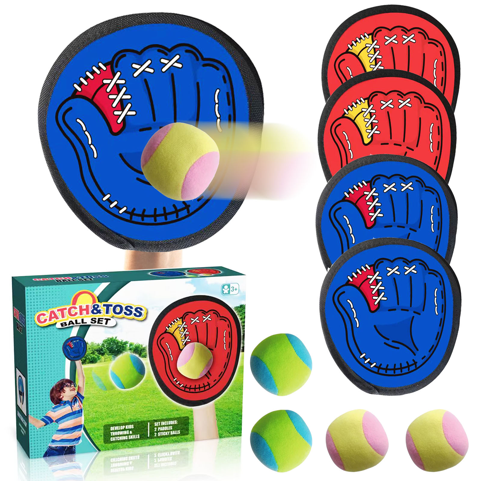 Limbo Game Set - 4Set Bambini Ventosa Palla appiccicosa Giocattolo