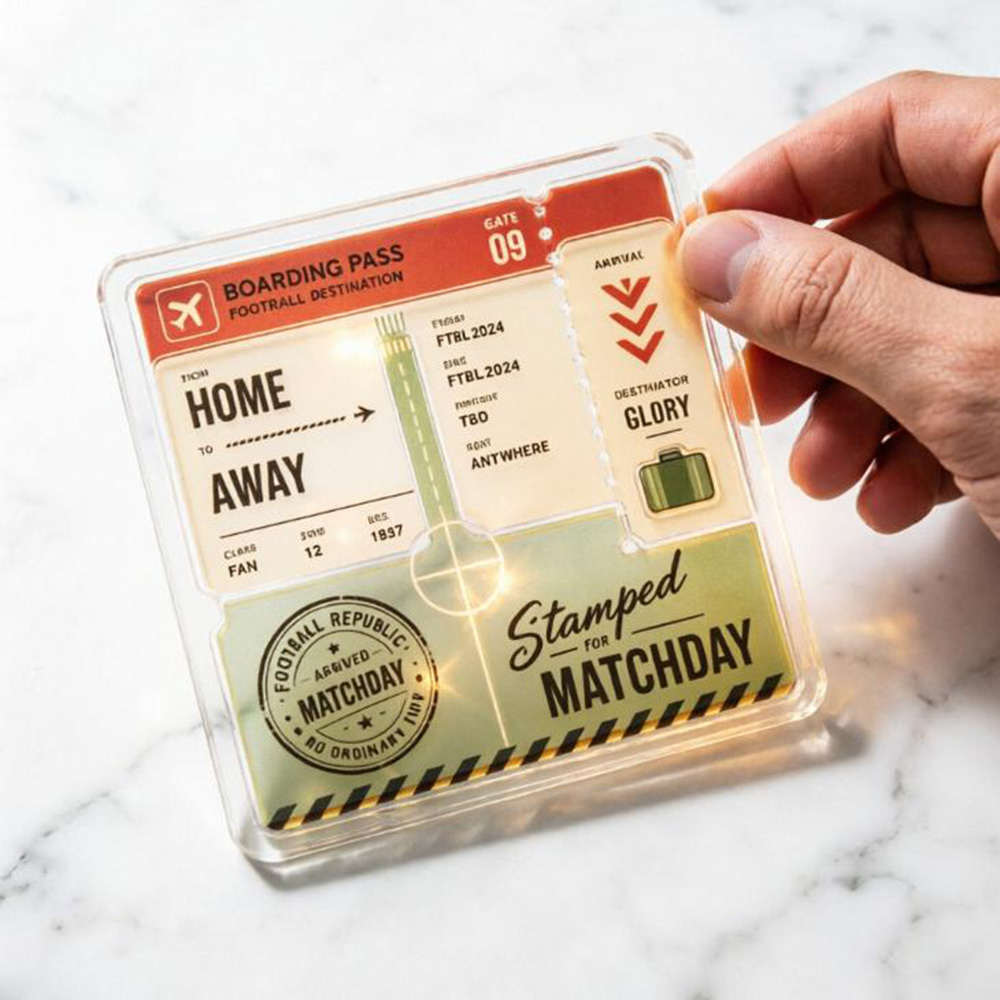 Party Games Game Pass - Sottobicchiere in acrilico Home Away Boarding