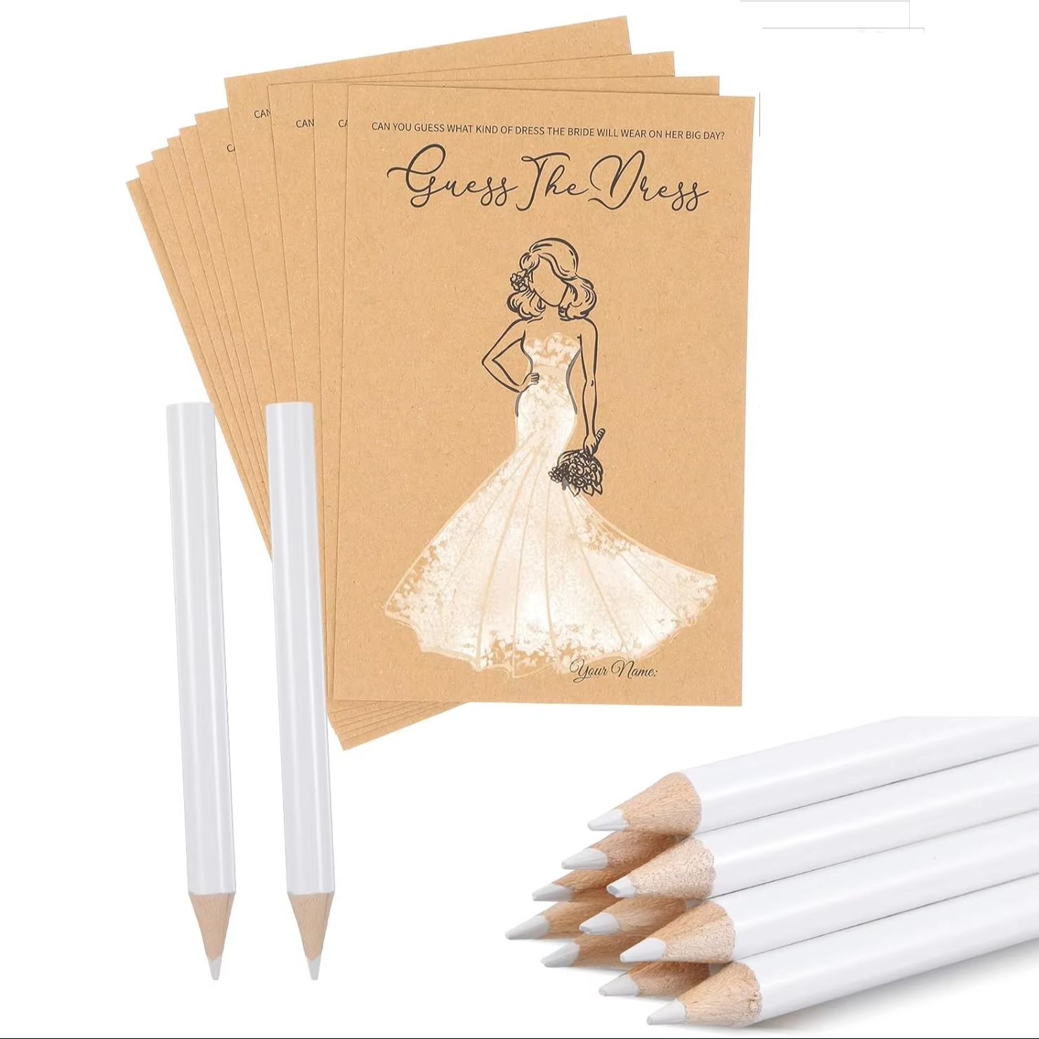 Party Games Bridal Shower - 10 Set di Kit per Giochi