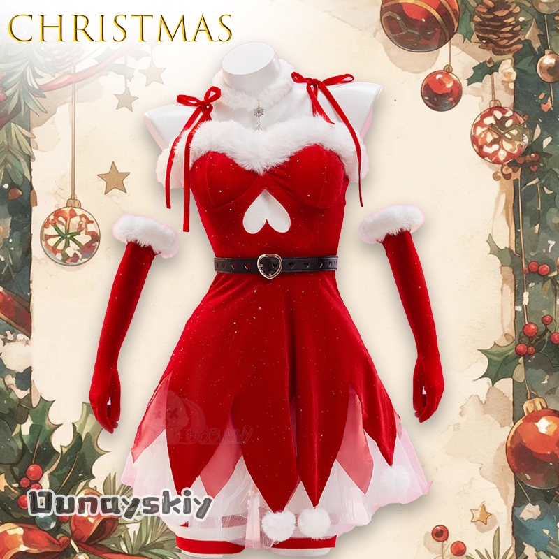 Party Games Online Free - AOriginal Red Christmas Elf Abito senza
