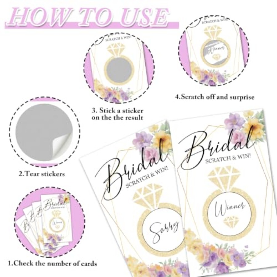 Gioco Gratta e Vinci per Addio - Party Games Bridal Shower recensione e prezzo