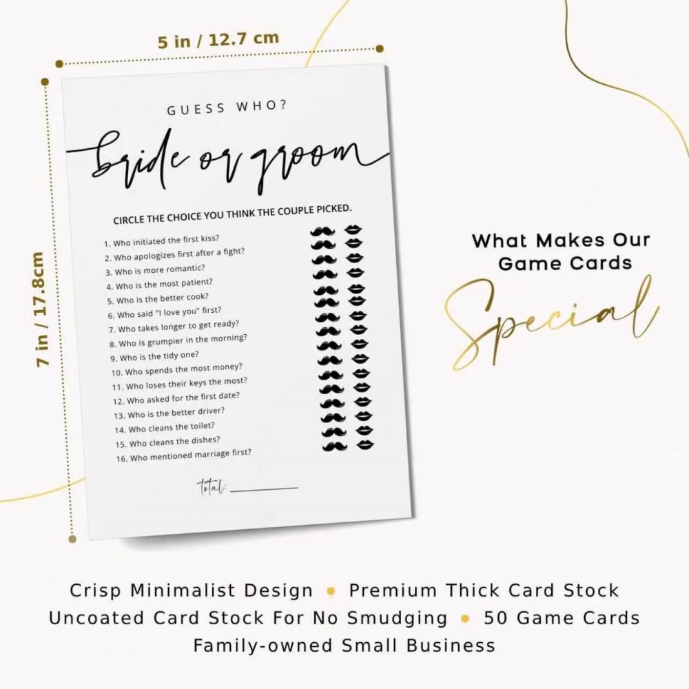 20 Pezzi Carte da Gioco per Ma - Party Games Bridal Shower recensione e prezzo