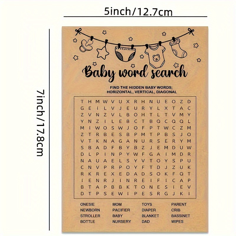 Gioco per baby shower, carte d - Party Games No Supplies recensione e prezzo