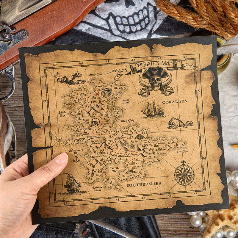 Mappa del Tesoro Pirata in Car - Party Games No Supplies recensione e prezzo