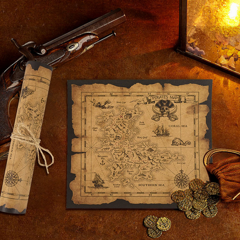 Mappa del Tesoro Pirata in Car - Party Games No Supplies recensione e prezzo